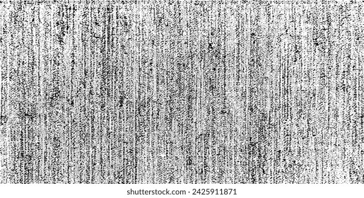 Vector fabric texture. Distressed texture of weaving fabric. Grunge background. Abstract halftone vector illustration. Overlay to create interesting effect and depth. Black isolated on white. EPS10.