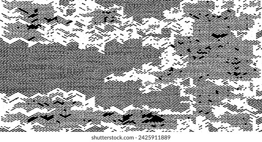 Vector fabric texture. Distressed texture of weaving fabric. Grunge background. Abstract halftone vector illustration. Overlay to create interesting effect and depth. Black isolated on white. EPS10.