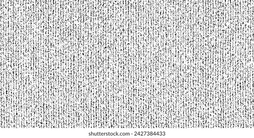 Textur des Vektorgewebes. Beklemmte Textur eines Webgewebes. Grunge Hintergrund. Abstrakte Halbtonvektordarstellung. Überlagern, um interessanten Effekt und Tiefe zu erzeugen. Schwarz isoliert auf weiß. EPS10.