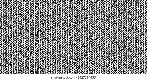 Vector fabric texture. Distressed texture of weaving fabric. Grunge background. Abstract halftone vector illustration. Overlay to create interesting effect and depth. Black isolated on white. EPS10.