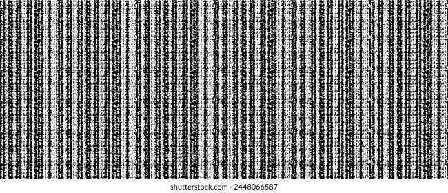 Vector fabric texture. Distressed texture of weaving fabric. Grunge background. Abstract halftone vector illustration. Overlay to create interesting effect and depth. Black isolated on white. EPS10.