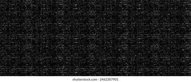 Vector fabric texture. Distressed texture of weaving fabric. Grunge background. Abstract halftone vector illustration. Overlay to create interesting effect and depth. Black isolated on white. EPS10.