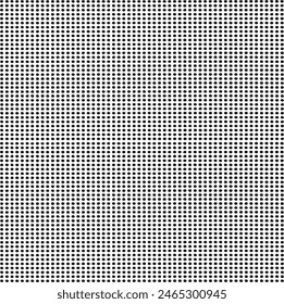 Textura de tela de Vector. Textura angustiada de tejido. Fondo grunge. Abstractas Ilustración vectorial de semitonos. Superposición para crear un efecto y una profundidad interesantes. Negro aislado sobre blanco. EPS10.