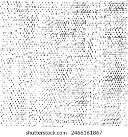 Vector fabric texture. Distressed texture of weaving fabric. Grunge background. Abstract halftone vector illustration. Overlay to create interesting effect and depth. Black isolated on white. EPS10.