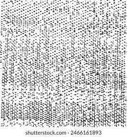 Vector fabric texture. Distressed texture of weaving fabric. Grunge background. Abstract halftone vector illustration. Overlay to create interesting effect and depth. Black isolated on white. EPS10.