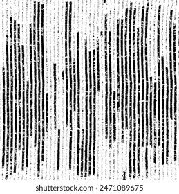 Textura de tela de Vector. Textura angustiada de tejido. Fondo grunge. Abstractas Ilustración vectorial de semitonos. Superposición para crear un efecto y una profundidad interesantes. Negro aislado sobre blanco. EPS10.