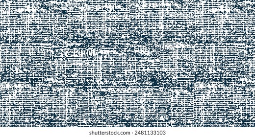 Textur der Vektorgrafik. Beklemmte Textur eines Webgewebes. Grunge Hintergrund. Abstrakte Halbton-Vektorillustration. Überlagern, um interessanten Effekt und Tiefe zu erzeugen.