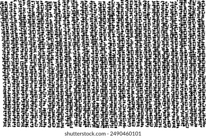 Textur der Vektorgrafik. Beklemmte Textur eines Webgewebes. Grunge Hintergrund. Abstrakte Halbton-Vektorillustration. Überlagern, um interessanten Effekt und Tiefe zu erzeugen. Schwarz isoliert auf weiß. EPS10.