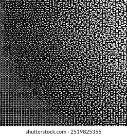 Vector fabric texture. Distressed texture of weaving fabric. Grunge background. Abstract halftone vector illustration. Overlay to create interesting effect and depth. Black isolated on white. EPS10.