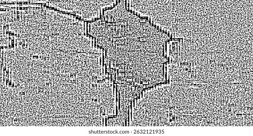 Textur aus Vektorgewebe. Unangenehme Textur des Webstoffs. Grunge Hintergrund. Abstrakte Halbton-Vektorgrafik. Overlay, um interessante Effekte und Tiefe zu erzeugen. Schwarz einzeln auf Weiß