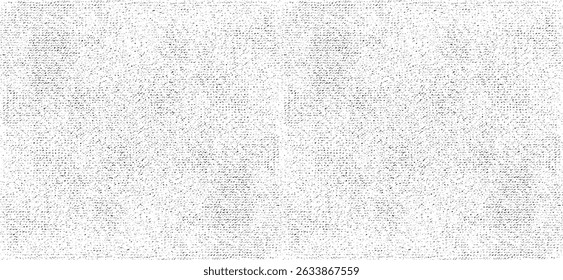 Vector fabric texture. Distressed texture of weaving fabric. Grunge background. Abstract halftone vector illustration. Overlay to create interesting effect and depth. Black isolated on white. EPS10.