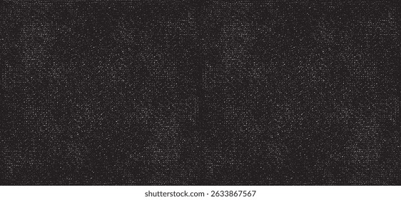 Vector fabric texture. Distressed texture of weaving fabric. Grunge background. Abstract halftone vector illustration. Overlay to create interesting effect and depth. Black isolated on white. EPS10.