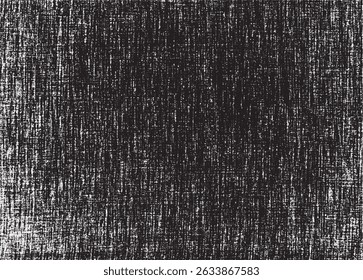 Vector fabric texture. Distressed texture of weaving fabric. Grunge background. Abstract halftone vector illustration. Overlay to create interesting effect and depth. Black isolated on white. EPS10.