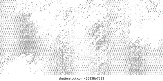 Vector fabric texture. Distressed texture of weaving fabric. Grunge background. Abstract halftone vector illustration. Overlay to create interesting effect and depth. Black isolated on white. EPS10.