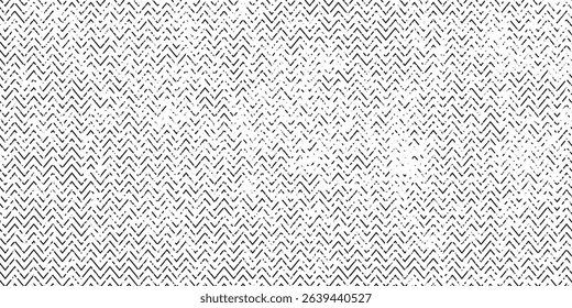 Vector fabric texture. Distressed texture of weaving fabric. Grunge background. Abstract halftone vector illustration. Overlay to create interesting effect and depth. Black isolated on white. EPS10.