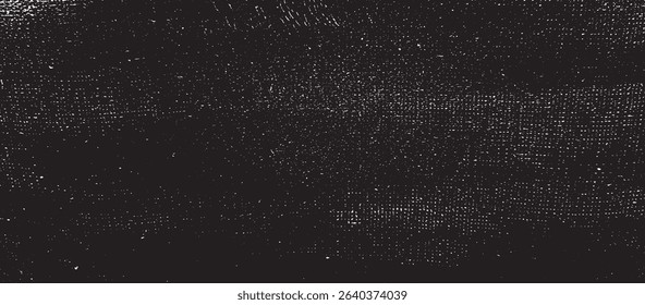 Vector fabric texture. Distressed texture of weaving fabric. Grunge background. Abstract halftone vector illustration. Overlay to create interesting effect and depth. Black isolated on white. EPS10.