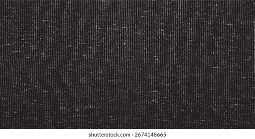 Textur aus Vektorgewebe. Unangenehme Textur des Webstoffs. Grunge Hintergrund. Abstrakte Halbton-Vektorgrafik. Overlay, um interessante Effekte und Tiefe zu erzeugen. Schwarz einzeln auf Weiß. EPS10.
