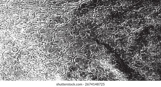 Textur aus Vektorgewebe. Unangenehme Textur des Webstoffs. Grunge Hintergrund. Abstrakte Halbton-Vektorgrafik. Overlay, um interessante Effekte und Tiefe zu erzeugen. Schwarz einzeln auf Weiß. EPS10.