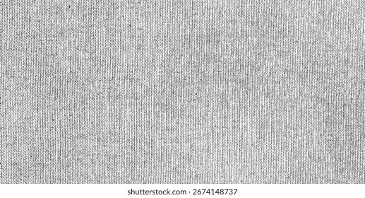 Vector fabric texture. Distressed texture of weaving fabric. Grunge background. Abstract halftone vector illustration. Overlay to create interesting effect and depth. Black isolated on white. EPS10.