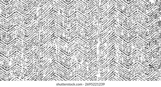 Vector fabric texture. Distressed texture of weaving fabric. Grunge background. Abstract halftone vector illustration. Overlay to create interesting effect and depth. Black isolated on white. EPS10.