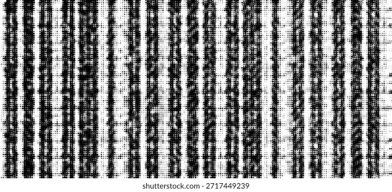 Textura de tela de Vector. Textura angustiada de tejido. Fondo de Grunge. Abstractas Ilustración vectorial de semitono. Superposición para crear un efecto y una profundidad interesantes. Negro aislado en blanco. EPS10.

