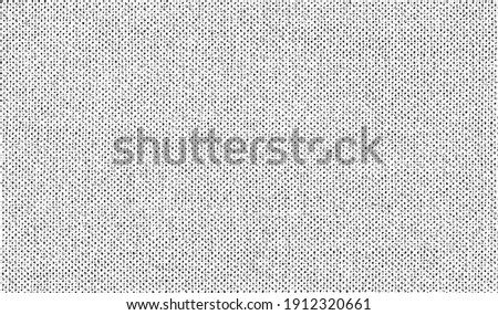 Vector fabric texture. Distressed texture of weaving fabric. Grunge background. Abstract halftone vector illustration. Overlay to create interesting effect and depth. Black isolated on white. EPS10. Photo stock © 