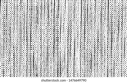Vector fabric texture. Distressed texture of woven fabric. Grunge background. Abstract vector illustration. Overlay to create interesting effect and depth. Black isolated on white background. EPS10.