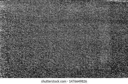 Vector fabric texture. Distressed texture of woven fabric. Grunge background. Abstract vector illustration. Overlay to create interesting effect and depth. Black isolated on white background. EPS10.
