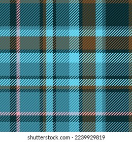 Vector fabric texture. Textile plaid tartan. Background pattern seamless check in red and blue colors.