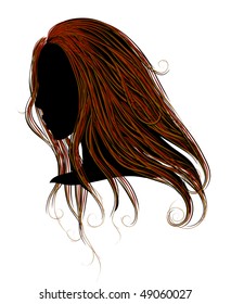 Vector face. beautiful girl.