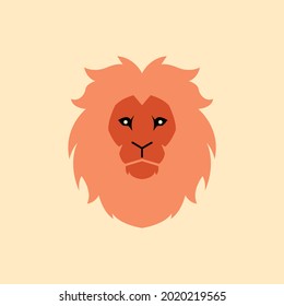 vector face of a lion that you can use for design purposes