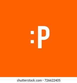 Vector of facial expression emoticon