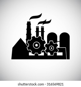 Vector factory icon. Eps 8