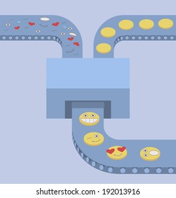 vector factory smileys 