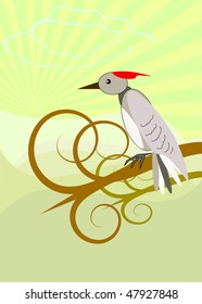 vector fairy bird