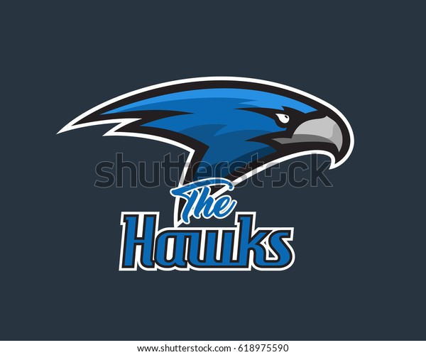 Vector Falcon Head Sports Logo Illustration Stock Vector (Royalty Free ...