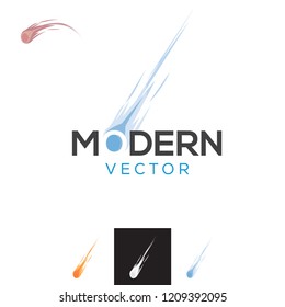 Vector Falling Commet Brand Logo Icon