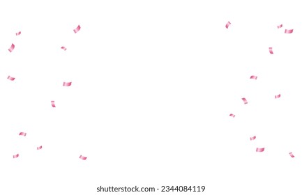 Vector falling confetti isolated border . shiny gold flying tinsel decoration design