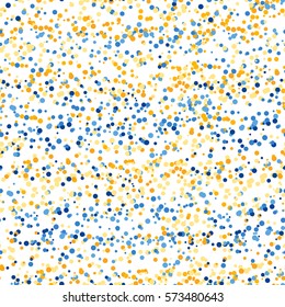 Vector falling confetti party seamless pattern. Fashion festival abstract background.