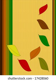 Vector Falling Leaves Design