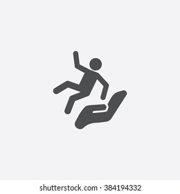 Vector falling man Icon