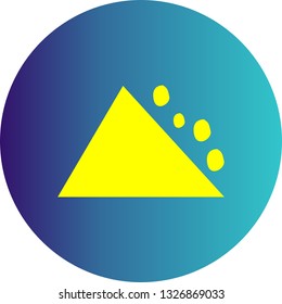 Vector Falling Rocks Icon
