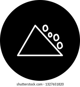 Vector Falling Rocks Icon
