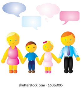 Vector Family Design Elements Set