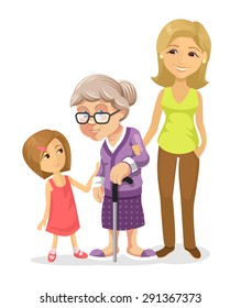 Vector family flat illustration