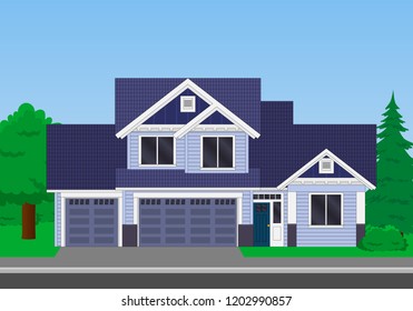 vector family house