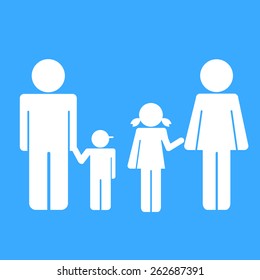 vector  family  icon sign vector illustration