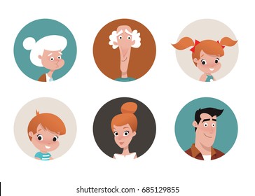 vector family icons