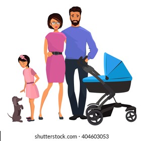 Vector family portrait 