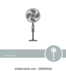 Vector fan icon. Air conditioner.